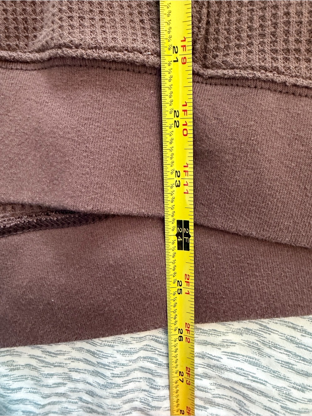 Aerie Cozy Waffle-Knit Hoodie in Chocolate Browm - Picture 10 of 10